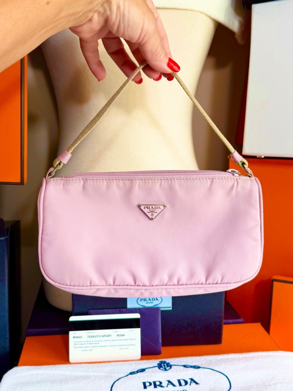 Prada Light Pink Nylon Mini Shoulder Bag! Offers welcome🌟